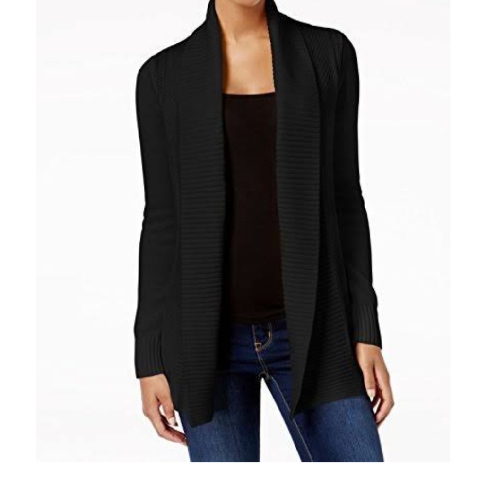 Charter Club Womens Open Front Relaxed Fit